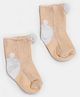 Tipy Tipy Tap Cotton Baby Animal Designed Socks - Peach
