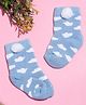 Tipy Tipy Tap Cotton Clouds Designed Socks - Blue