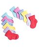 Tipy Tipy Tap Cotton Pack Of 6 Solid Socks - Multi Colour