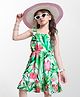 Ollington St. Woven Georgette Floral Printed Sleeveless One Piece Frock - Multicolor