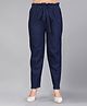 Aarika Denim Woven Solid Jeans - Navy Blue