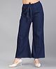 Aarika Denim Woven Solid Flared Jeans - Navy Blue