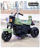 Ayaan Toys Baby Super Harley Kids Three Wheel Battery Operated Ride on Bike with Music  Lights - Green