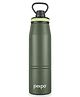 Pexpo Altros Pro Stainless Steel Hot & Cold Vacuum Insulated Flask, 740ml, Military Green | Leak Proof | Easy to Carry Loop Handle | Sports Water Bottle | Trekking | Gym | Office | Limited RCB Edition