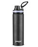 Pexpo Aqua Sip Stainless Steel Sports/Fridge Sipper Water Bottle 900ml, Knight Black | Eco friendly | Easy to Carry with Handle | Water Bottle for Office, Gym, School, Trekking, Men, Women and Kids