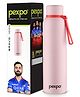 Pexpo Bravo Pro 1000 Hot & Cold ISI Certified Flask- Baby Pink- Stainless Steel Water Bottle | Office| Gym| Travelling| Home| School| Adults & Kids| Limited RCB Edition - 1000 ml