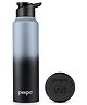 Pexpo Craft Pro Stainless Steel Sports/Fridge Water Bottle with Sipper Cap, Grey-Black Ombre | Eco friendly | BPA Free - 950 ml