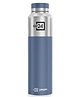 GO24 Crown Stainless Steel Sports/Fridge Water Bottle, Silver-Denim Blue Dual Tone | Eco friendly | BPA Free | Water Bottle for Office, Gym, School, Yoga, Trekking, Adults & Kids - 950 ml