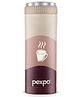 Pexpo Crypto Hot & Cold Stainless Steel Water Bottle |Vacuum Insulated Flask|ISI Certified |500 ml, Brown-Cup Print| Office | Home |Gym|Adults