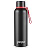 Pexpo Bravo Hot & Cold Stainless Steel Water Bottle |Vacuum Insulated Flask|ISI Certified |700 ml, Knight Black | Office | Home |Gym|Adults