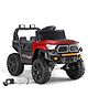 Baby Glider 4x4 Battery Operated Ride On Jeep With Windshield Light, Bluetooth & Music- Red