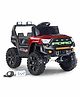Battery Operated Ride On Jeep with Music & LED Headlight Openable Doors| Wide Comfortable Seat| Forward & Reverse Drive| Rechargeable Battery| Remote Control - Red
