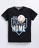 Kidcity Soft Cotton Sinker Half Sleeves Baseball Graphic T-Shirt - Black