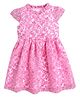 Funshine Cap Sleeves Floral Printed Dress - Pink