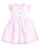 Funshine Cap Sleeves Heart Printed Dress - Pink