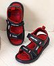 Kidsville Marvel Avengers Featuring Spiderman Text Printed Sandals - Navy Blue