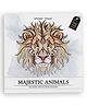 Majestic Animals: Coloring books for adults with tear out sheets, Coloring Book, Pack of-1, English