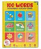 100 Words Reusable Sticker Book For Children Sricker Books, Pack of-1, English