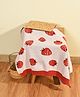 Mi Arcus Fruits Printed 100% Cotton Premium Ultra Soft Knitted Mini Me Blanket  - Pink