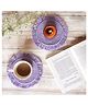 Sarmaya Handmade Macrame Lavender Table Coasters - Set of 2