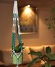 Sarmaya Teal Web Macrame Plant holder
