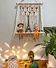 Sarmaya  Classic Macrame Ivory Wall organiser
