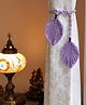 Sarmaya Lavender Macrame Leaf Curtain Ties