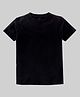 KAVEE Pure Cotton Half Sleeves Solid Tee - Black