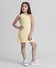 Taffykids One Shoulder Textured Dress - Yellow