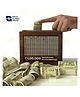 Ortis Wooden Money Saving Box Cash Saver Money Box with Counting Target ?1,00,000 Savings Challenge Piggy Bank Coin & Cash Bank for Kids