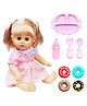 VGRASSP Cute Baby Doll Toy For Kids - Pretend Play Doll With Donut Food Accessories - Color May Vary Height 32 cm