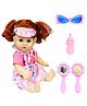 VGRASSP Cute Baby Doll Toy For Kids - Pretend Play Doll With Beauty Accessories - Color May Vary Height 32 cm