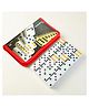 VGRASSP Double Six Color Dot Domino Toy Set For Kids - 28 Pcs Classic Dominoes With Travel Zipper Bag For Family Game Nights - Color May Vary