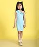 Mini & Ming Cotton One Shoulder Frill Detailed Dress - Sea Green