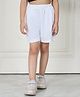 Mini & Ming Cotton Solid Shorts - White