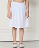 Mini & Ming Cotton Solid Skirt - White