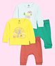 The Mom Store Cotton Knit Pack Of 2 Full Sleeves Bee & Typography Printed Night Suit Set - Multi Colour