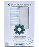 Nintara Baby Soft, Breathable, Lightweight, 100% Organic Cotton Extra-Large Swaddle Pack of 2 - All Heart