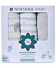 Nintara Baby Soft, Breathable, Lightweight, 100% Organic Cotton Extra-Large Swaddle Pack of 3 - Elephant Hugs