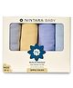 Nintara Baby Soft, Breathable, Lightweight, 100% Organic Cotton Extra-Large Swaddle Pack of 4 - Simple Solids