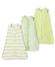 Nintara Baby Lightweight, 100% Organic Cotton 0.5 TOG Medium Sleep Sack Pack of 3 - Multicolour