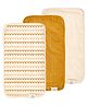 Nintara Baby Extra-Soft, Absorbent, 100% Organic Cotton Large Burp Cloth Pack of 3 - Beige