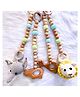 Taruh Kids Set of 4 Play Gym Hanging Toys With Crochet Rattles & Neem Teethers (Jungle Theme)