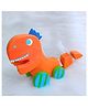Taruh Kids Wooden Dinosaur Pull Along Toy - Orange
