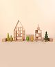 Bombay Toy Company Wooden Blocks Toy - Cheerie Pack (61 Elements)