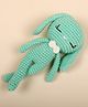 Bombay Toy Company Crochet Baby Doll Bunny Green - Height 15 cm
