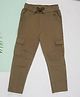 PURPLE UNITED KIDS Solid Pocket Detailed Trousers - Olive