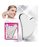 Majestique Stainless Steel Gua Sha | Premium Gua-Sha for Face & Body | Excellent Craftsmanship, Shiny and Smooth | Face Penetrate | Boost Metabolism | Defines Jawline | Reduce Puffiness and Tighten Skin (Pack of 1)