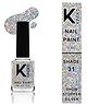 KINDED Nail Paint Topper Coat Textured Glitter Nail Art Nail Polish 31 Showstopper Silver - 9 ml