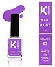 KINDED Nail Paint Long Stay Nail Polish Matte Finish 57 Matte Me Purple Play - 9 ml